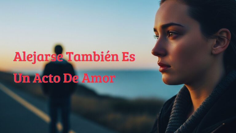 a veces alejarse es un acto de amor