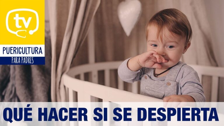 bebe de 14 meses se despierta llorando