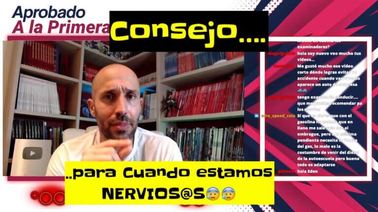 como controlar los nervios en el examen practico de conducir