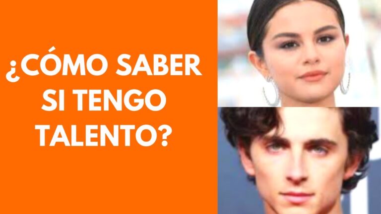 como saber si tengo talento para actuar