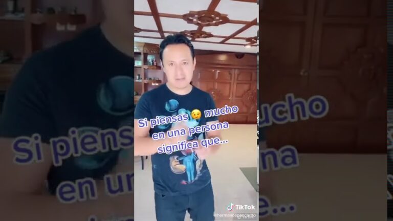 cuando uno piensa mucho en una persona que significa