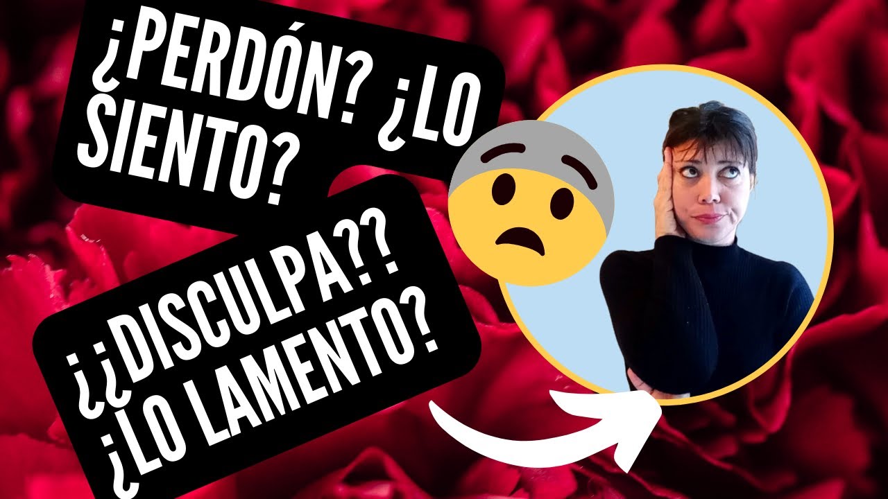 diferencia entre perdon y lo siento