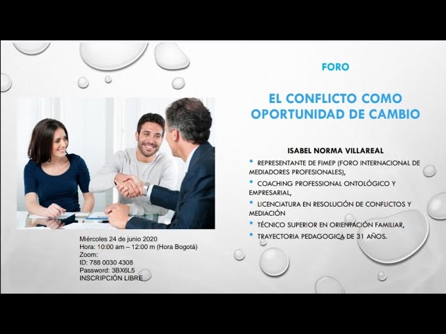 el conflicto como oportunidad de cambio