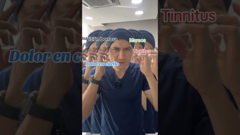 me duele el cuello y veo borroso