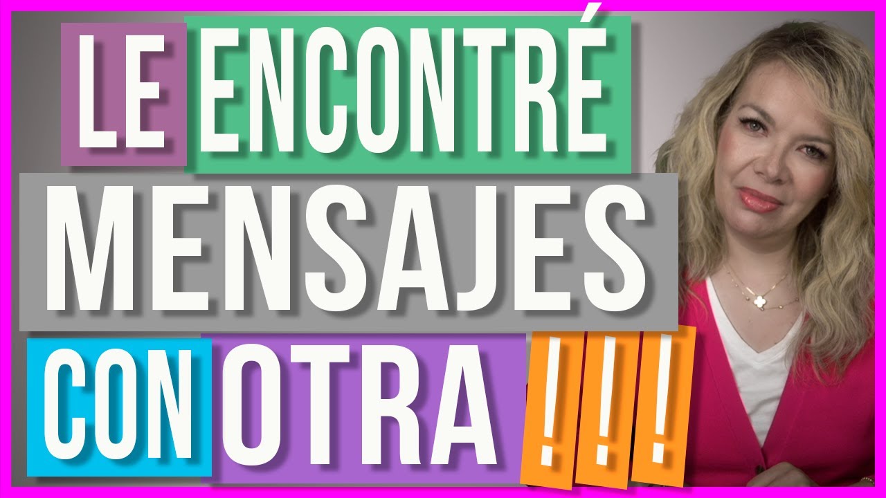 mi esposo le escribe a otras mujeres