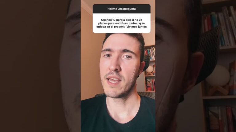 mi pareja no hace planes de futuro conmigo