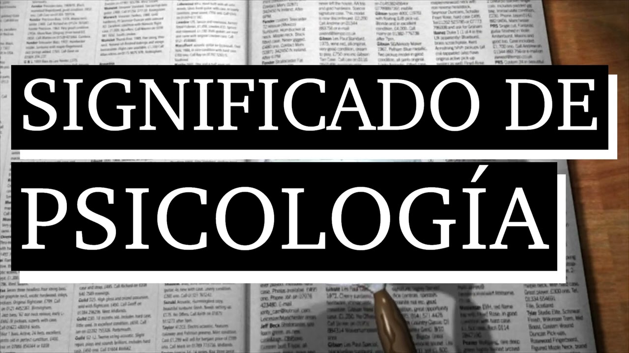 palabras de psicologia con su significado