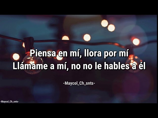 pensa en mi llora por mi