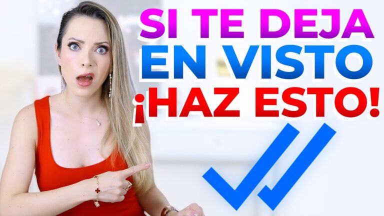 si un hombre te deja en visto que significa