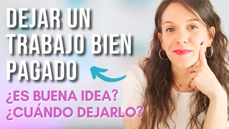 tengo un buen trabajo pero no soy feliz