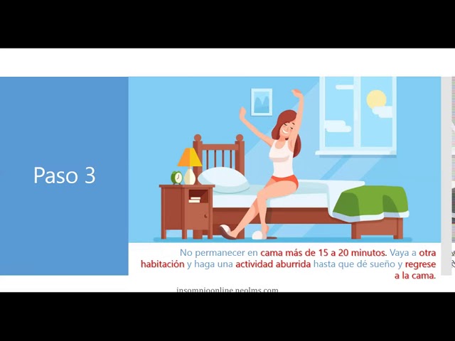 terapia de control de estimulos insomnio